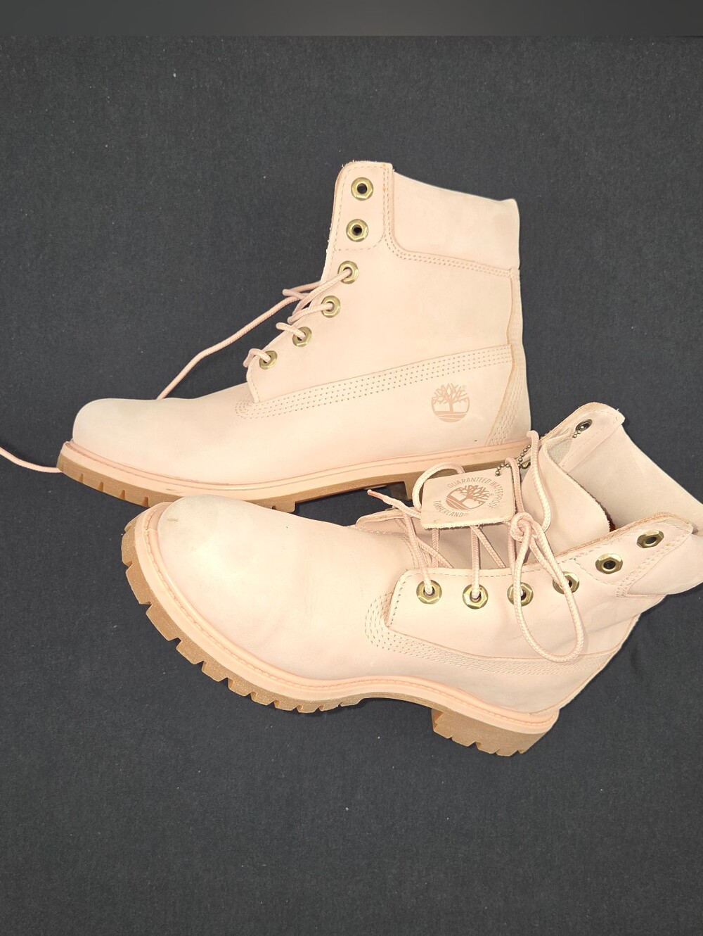 Timberland Premium 6 Inch Boots Womens Size 9 Cameo Rose Waterproof